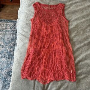 FP Movement by Free People Red Lace Dress